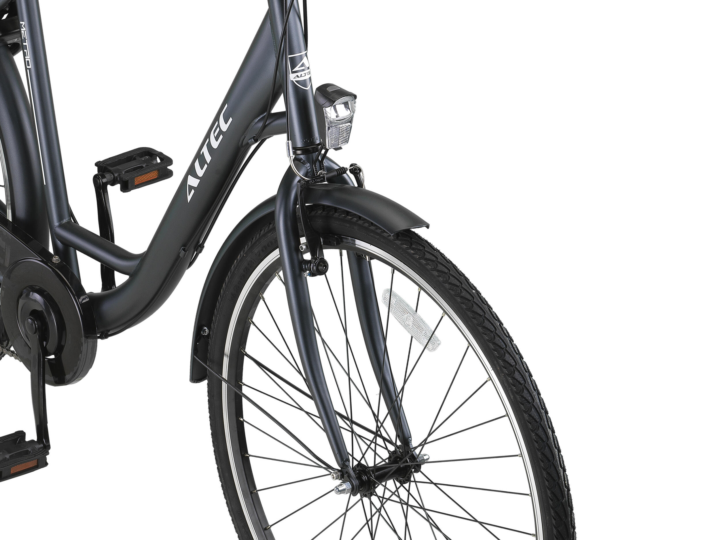 Metro 28 Inch 52 cm Dames 7V V-Brakes Antraciet 5/6