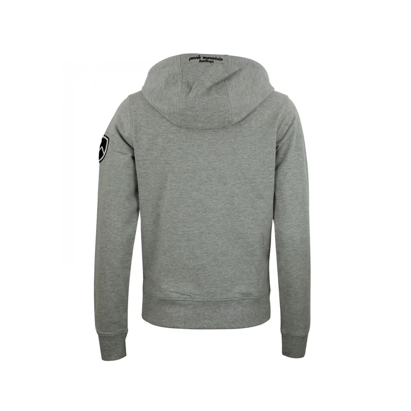 Felpa da donna in cotone con zip integrale Peak Mountain French Terry 3/5
