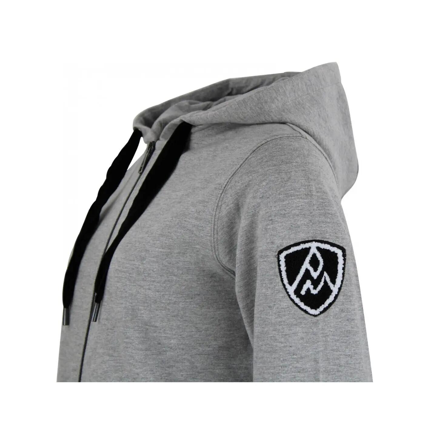 Felpa da donna in cotone con zip integrale Peak Mountain French Terry 5/5