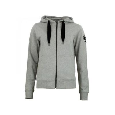 Katoenen sweater met rits voor dames peak mountain french terry