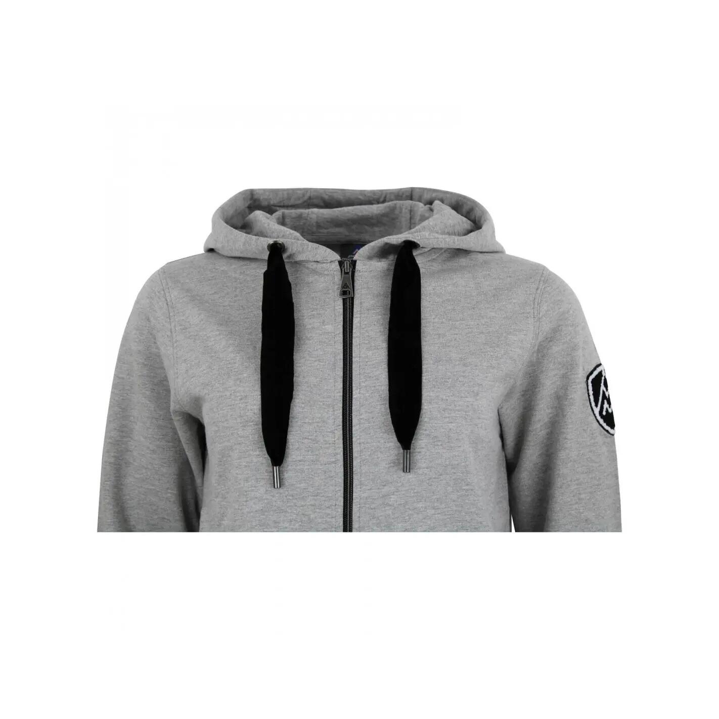 Felpa da donna in cotone con zip integrale Peak Mountain French Terry 4/5
