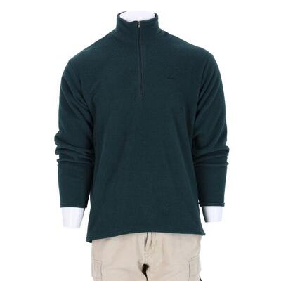 Tweedehands - heren retro groene fleece pullover - zeer goede staat