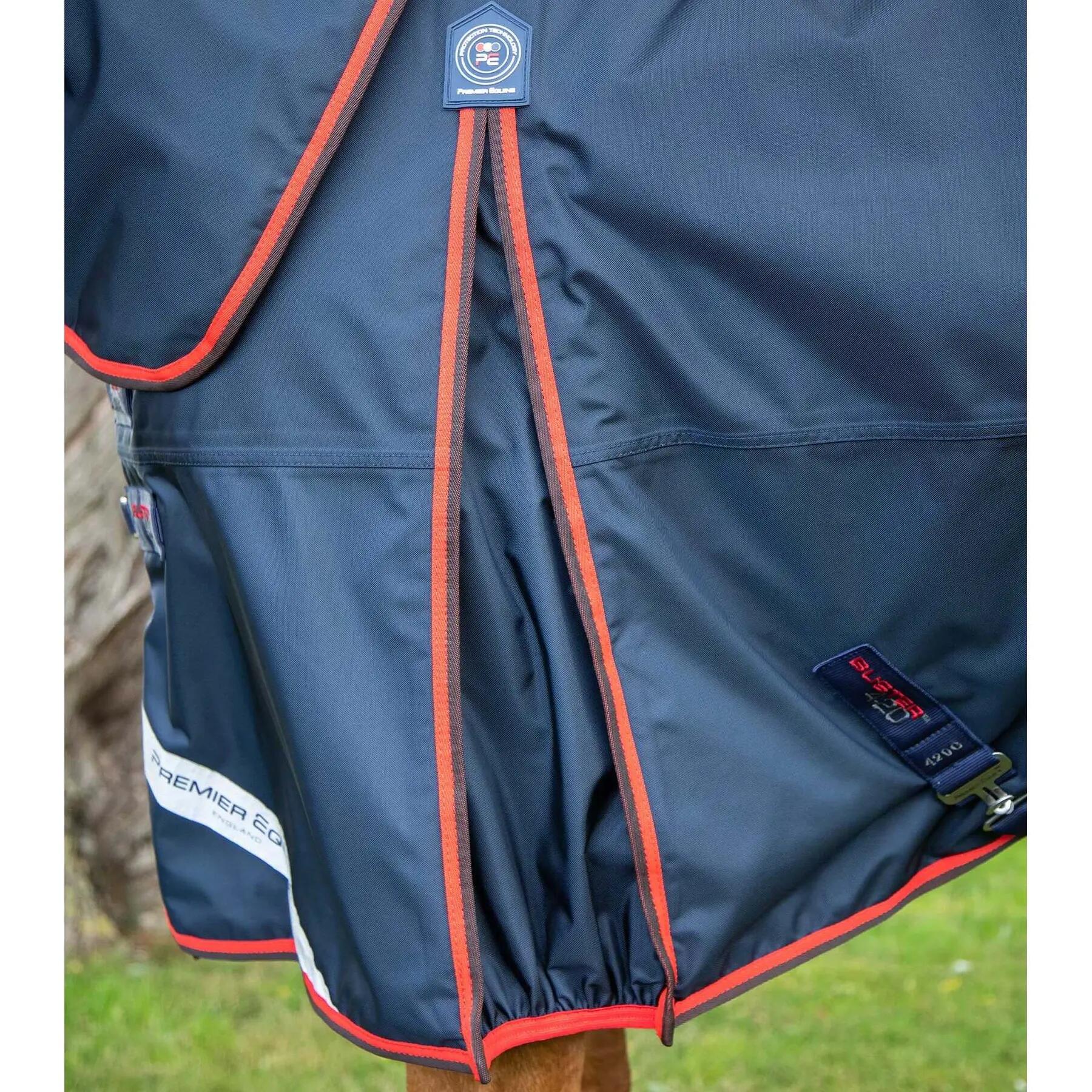 Couverture d'extérieur imperméable pour cheval avec couvre-cou Premier Equine Bu 4/5