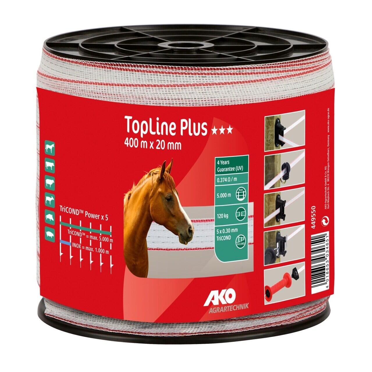Taśma ogrodzeniowa Ako TopLine plus 2/2