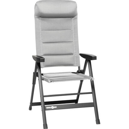 Brunner chaise pliante camping tissu 3D gris Skye 3D
