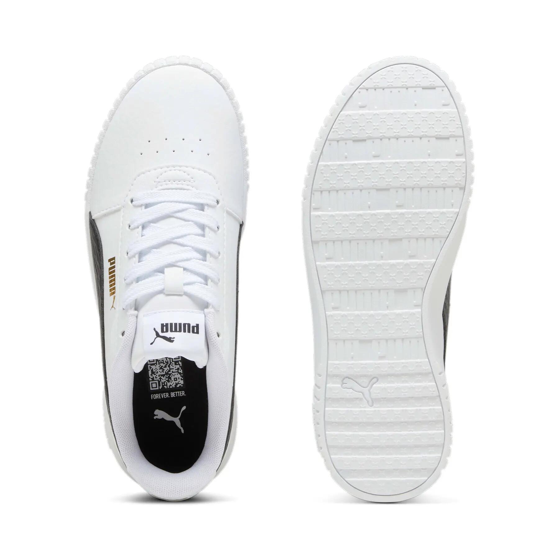 Basket Enfant à Lacets Junior Puma Carina 2.0 Zebra Jr 6/6