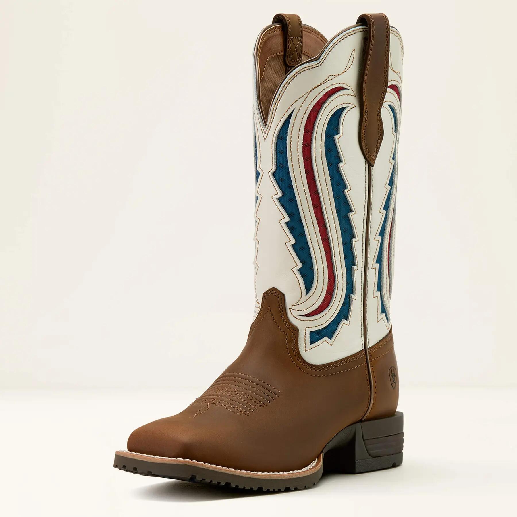 Leren westernlaarzen voor dames Ariat Ranchwork VentTek 360 2/5