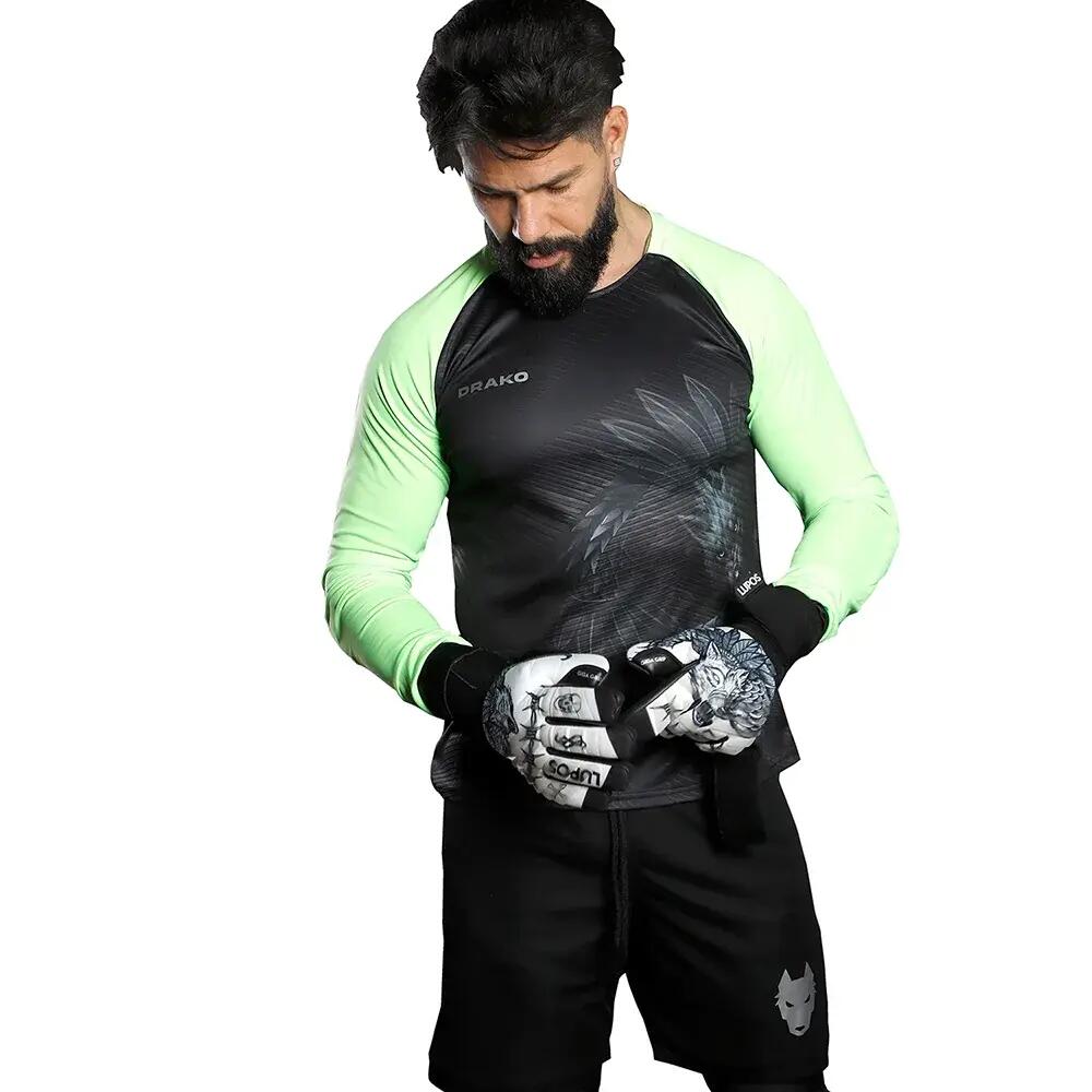 Sprzęt bramkarski Drako Predator Green Fluo - XL 2/7