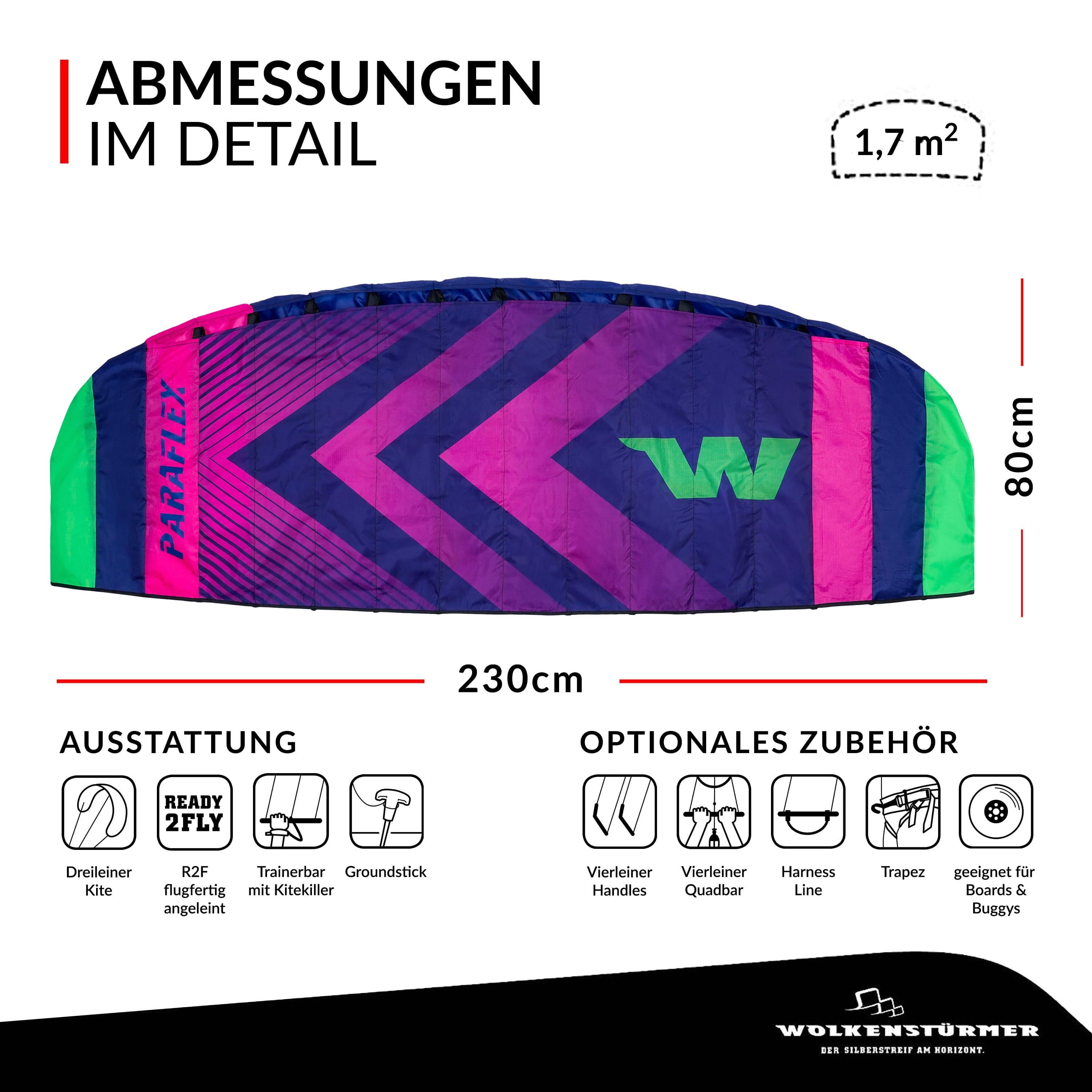 Colchão insuflável Wolkensturmer Paraflex Trainer 2.3 Rosa neon 14232 230 cm 7/7