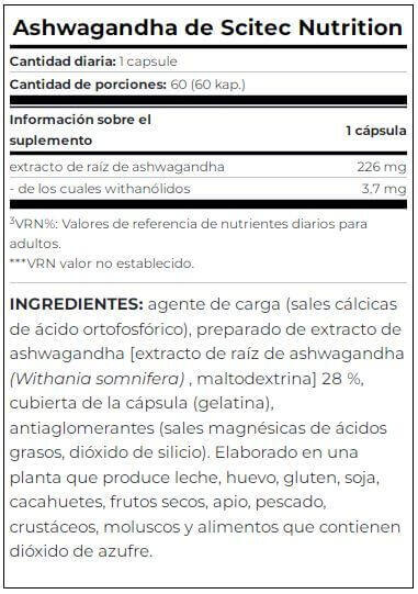 Ashwagandha - 60 Gélules 4/5