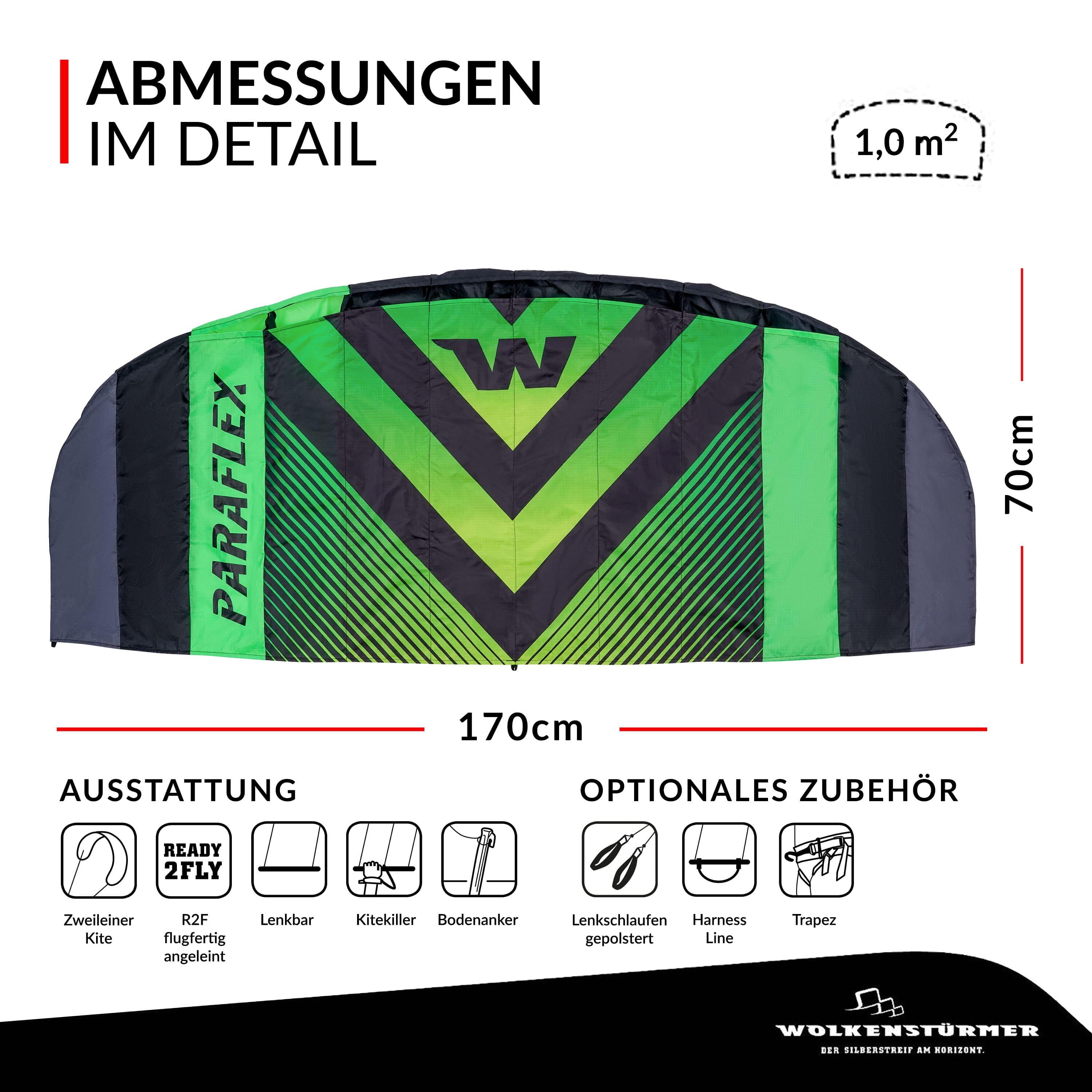 Alas de kitesurf Wolkenstürmer Paraflex 5/7