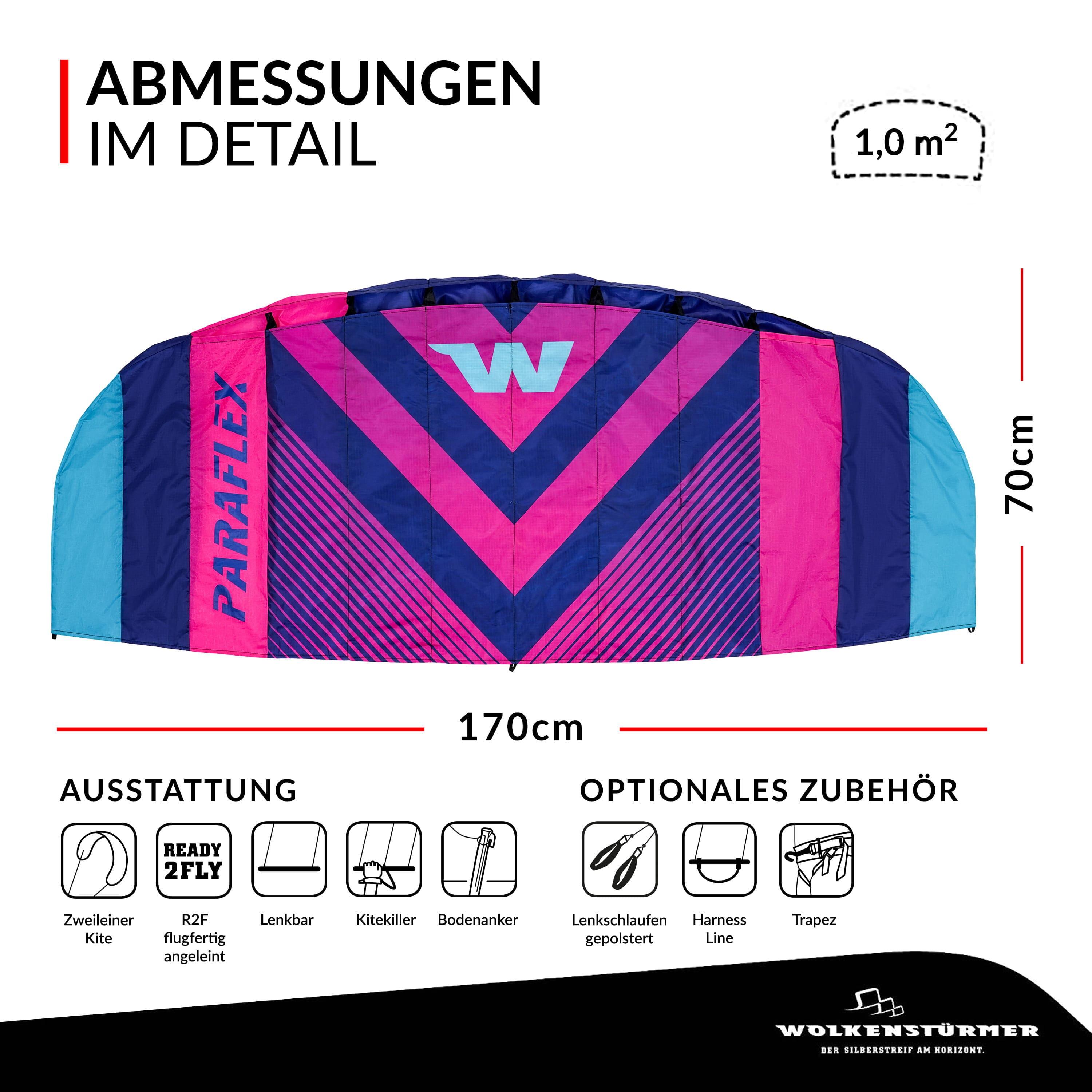 Cometa de kitesurf Wolkenstürmer Paraflex 7/7