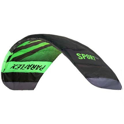 Lenkmatte Paraflex Sport 1.7 (grün) - flugfertig ink. Schnüre, Lenkbar & Leash