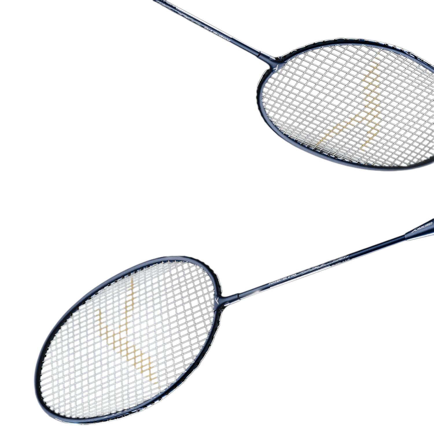 Badminton Set Anfänger - Powertek Star 2 Schläger, 2 Federbälle, Schutzhülle 5/5