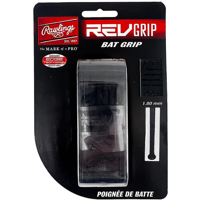 Rawlings RevGrip 1.8 mm Bat Grip Color Lime/Blue 2/2