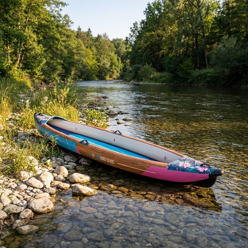 Canoë Kayak Gonflable 1 place dropstitch 366 x 75 x 42cm  K-HAWAII 6/8