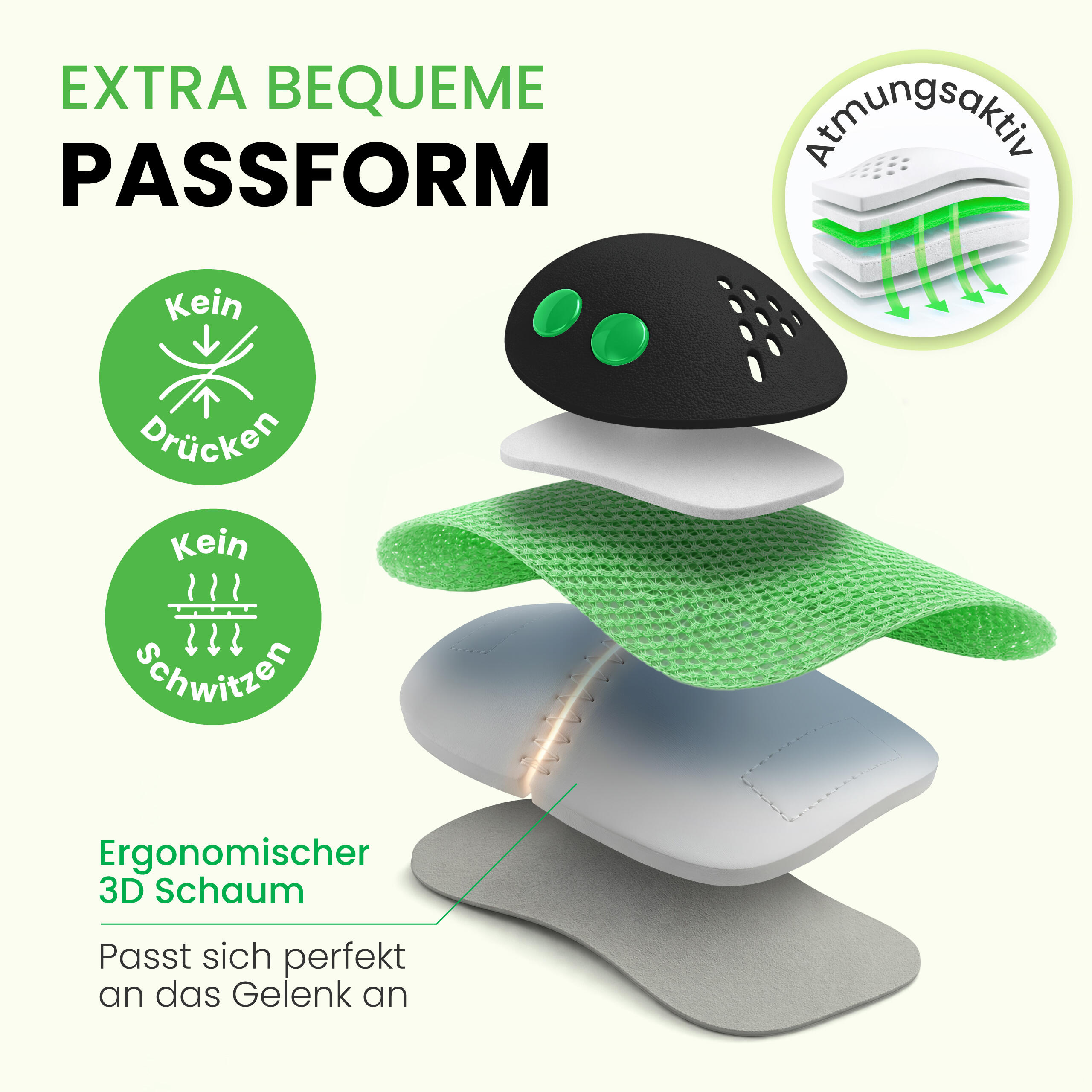 Schoner Set Inliner Kinder 3-12 Jahre mit Knieschoner Ellenbogenschoner & Hand 4/6