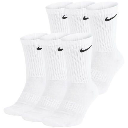 Uniseks Adult Everyday Gewatteerde Sokken (Set van 6) (Wit)