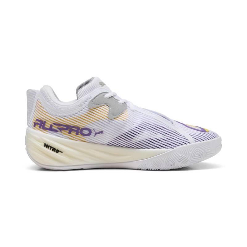 Chaussures de Basketball Puma All-Pro Nitro 2 Blanc et jaune 3/6