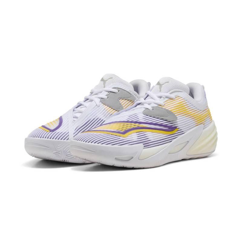 Chaussures de Basketball Puma All-Pro Nitro 2 Blanc et jaune 2/6