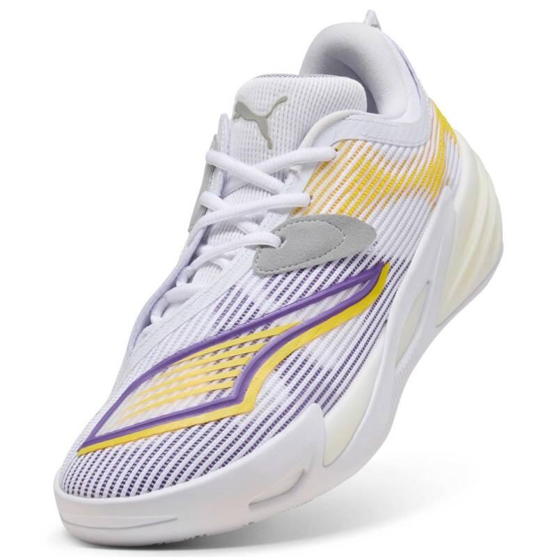 Chaussures de Basketball Puma All-Pro Nitro 2 Blanc et jaune 4/6