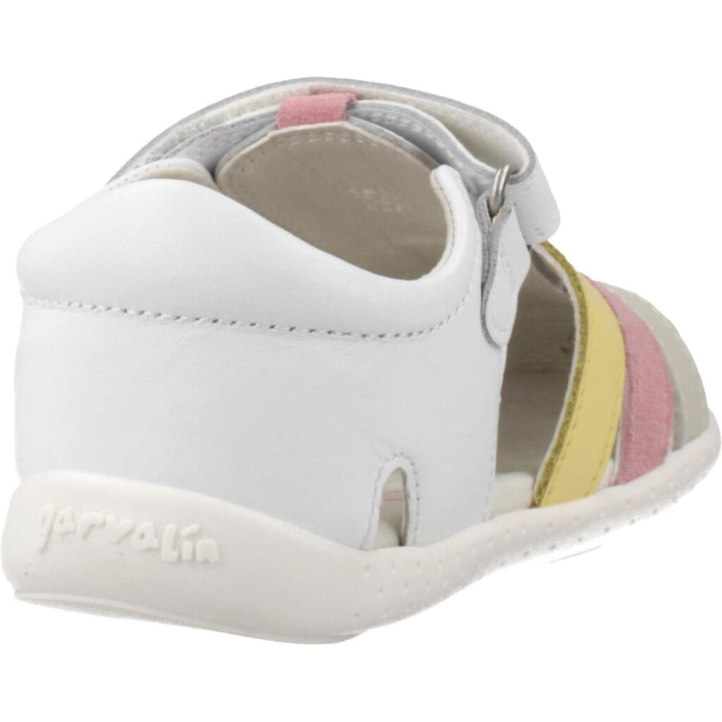 Sandálias Barefoot Bebé Garvalín 262325d Brancas com Velcro 3/7