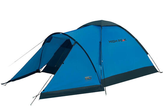 High Peak kuppelzelt Ontario 3-Personen 305 x 180 x 120 cm blau