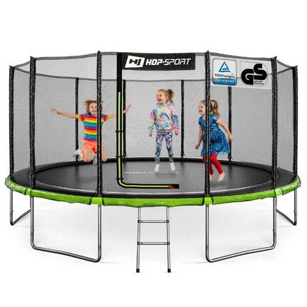 Trampoline 16ft (488cm) Hop-Sport HS-T16A avec filet extérieur