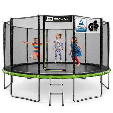 Trampoline de jardin 14ft 427cm HS-T14A échelle et filet de protection extérieur