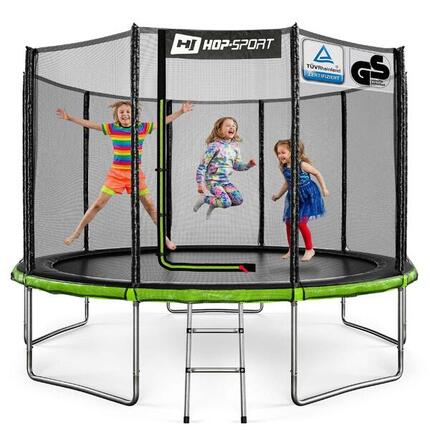 Trampoline de jardin 12ft 366cm HS-T12A échelle et filet de protection extérieur