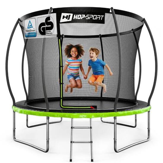 Trampoline citrouille 10ft (305cm) Hop-Sport HS-PT10I avec filet intérieur