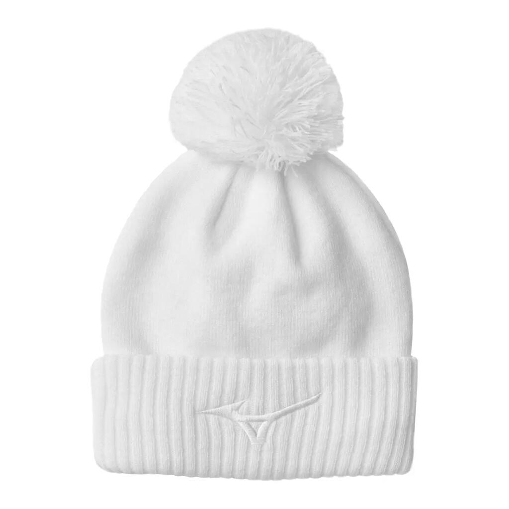 Mizuno Crested Bobble hat white