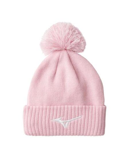 Mizuno Bobble Mütze mit Wappen rosa