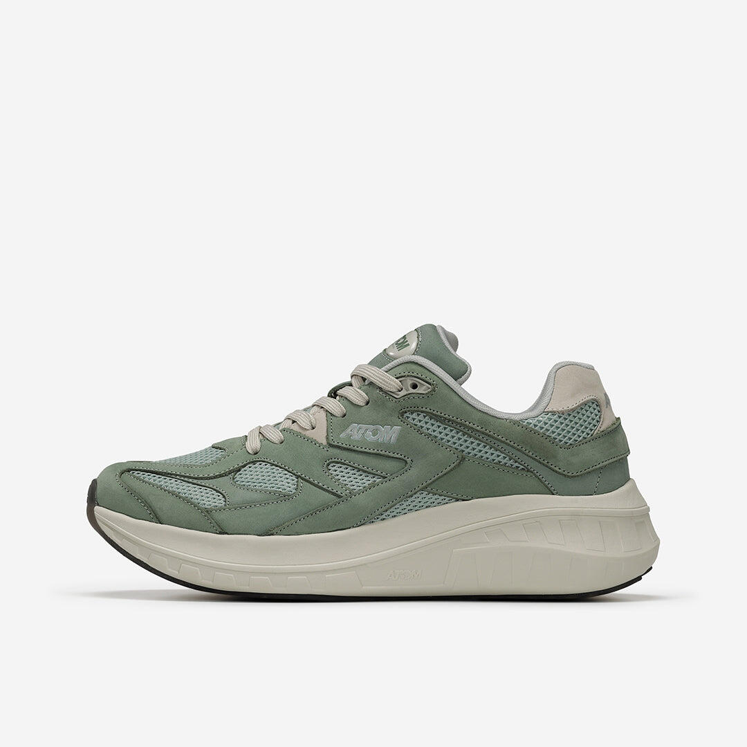 Scarpa Sportiva  Uomo  ATOM AT199 SPEED-GP NOBUCK OLIVE 4/7