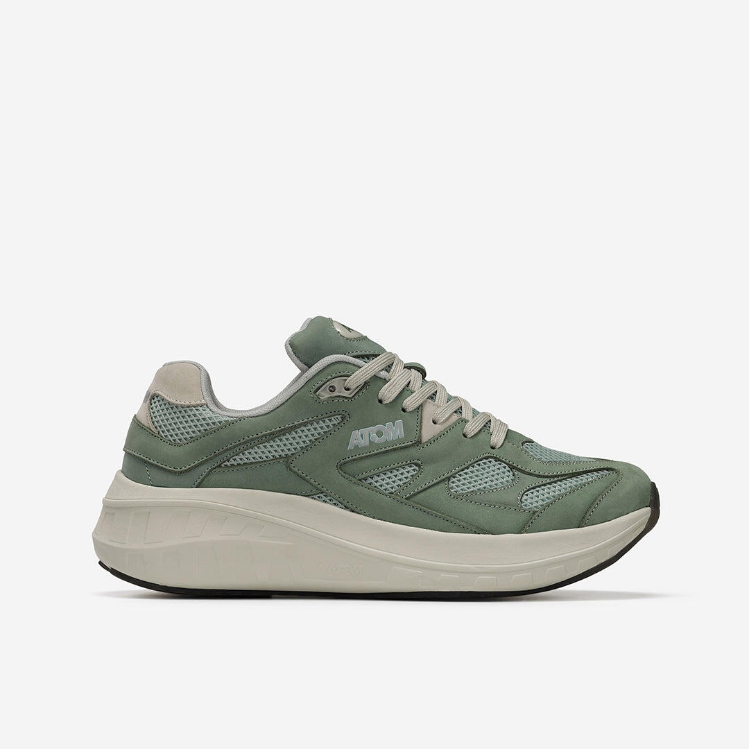 Scarpa Sportiva  Uomo  ATOM AT199 SPEED-GP NOBUCK OLIVE 1/7