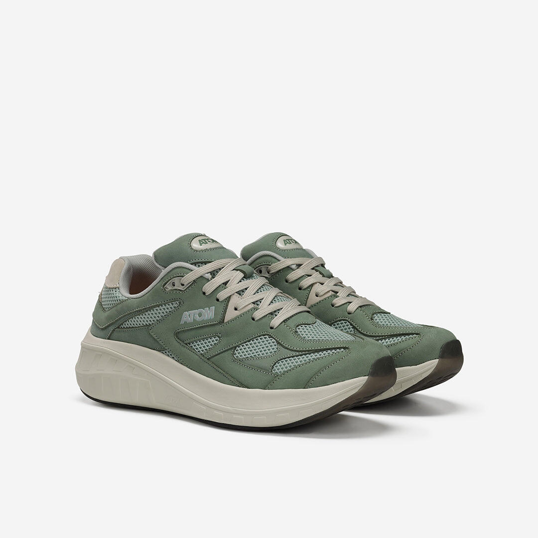 Scarpa Sportiva  Uomo  ATOM AT199 SPEED-GP NOBUCK OLIVE 7/7