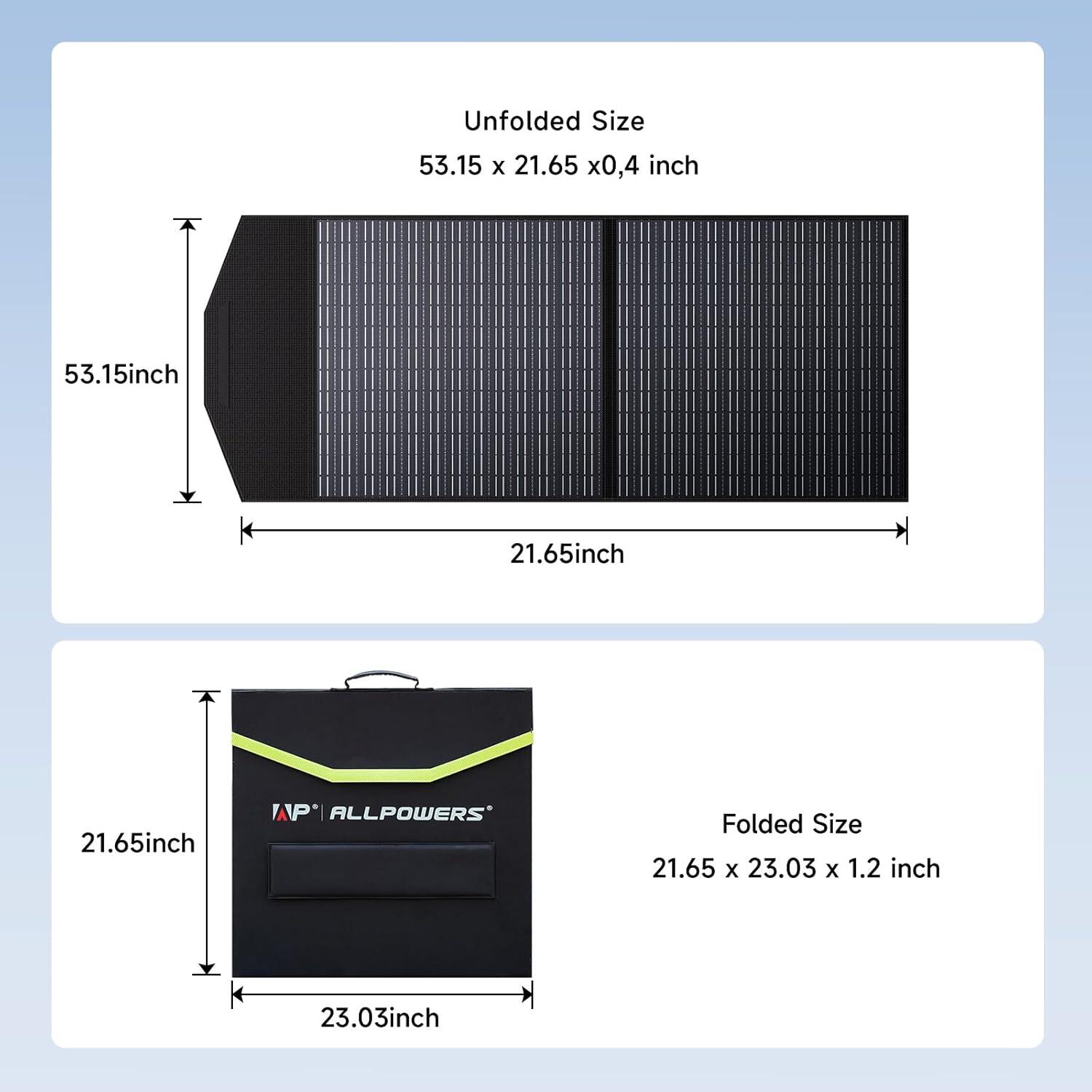 Pannello solare pieghevole ALLPOWERS SP027 100 W 5/7