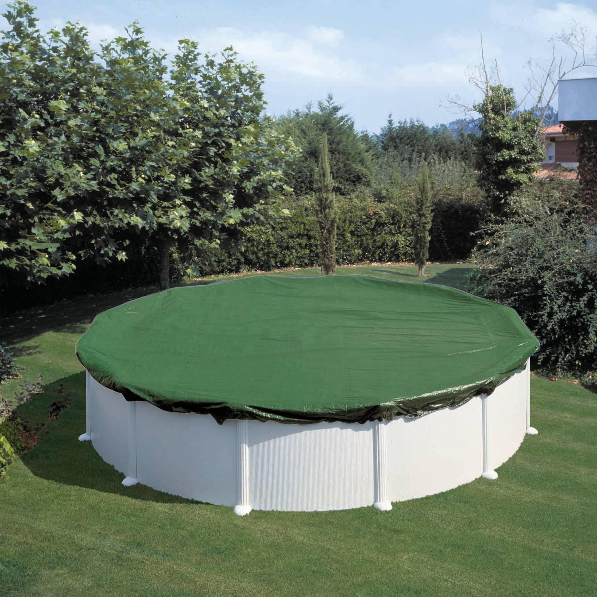 Abdeckplane für 625x360cm Acht-/Oval Pools und Schwimmbecken - 160
g/m² extra Wi 4/7