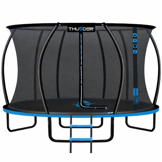 Trampoline de jardin pour enfants THUNDER INSIDE ULTRA 14FT 427CM bleu