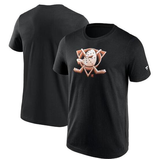 CHROME GRAPHIC T-SHIRT ANAHEIM DUCKS BLACK