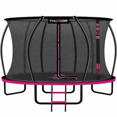 Trampoline voor kinderen voor in de tuin thunder inside ultra 14ft 427cm roze