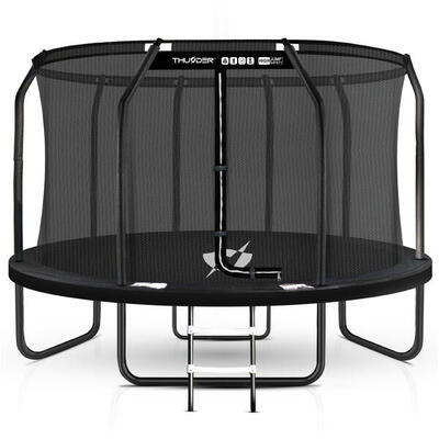 Trampoline voor kinderen voor in de tuin thunder inside elite 12ft 366cm zwart