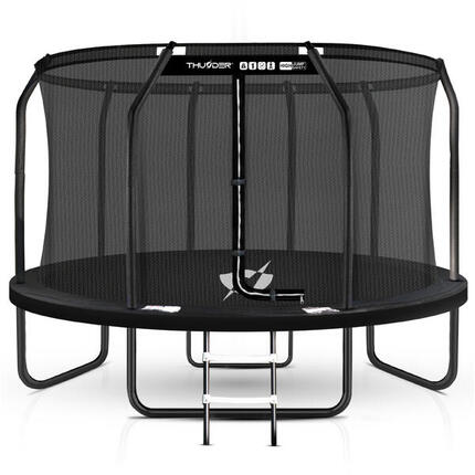 Trampoline de jardin pour enfants THUNDER INSIDE ELITE 12FT 366CM noir