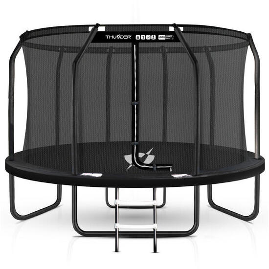 Trampoline de jardin pour enfants THUNDER INSIDE ELITE 12FT 366CM noir