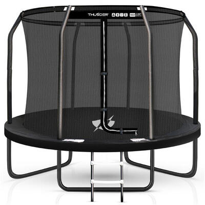 Trampoline voor kinderen voor in de tuin thunder inside elite 6ft 183cm zwart