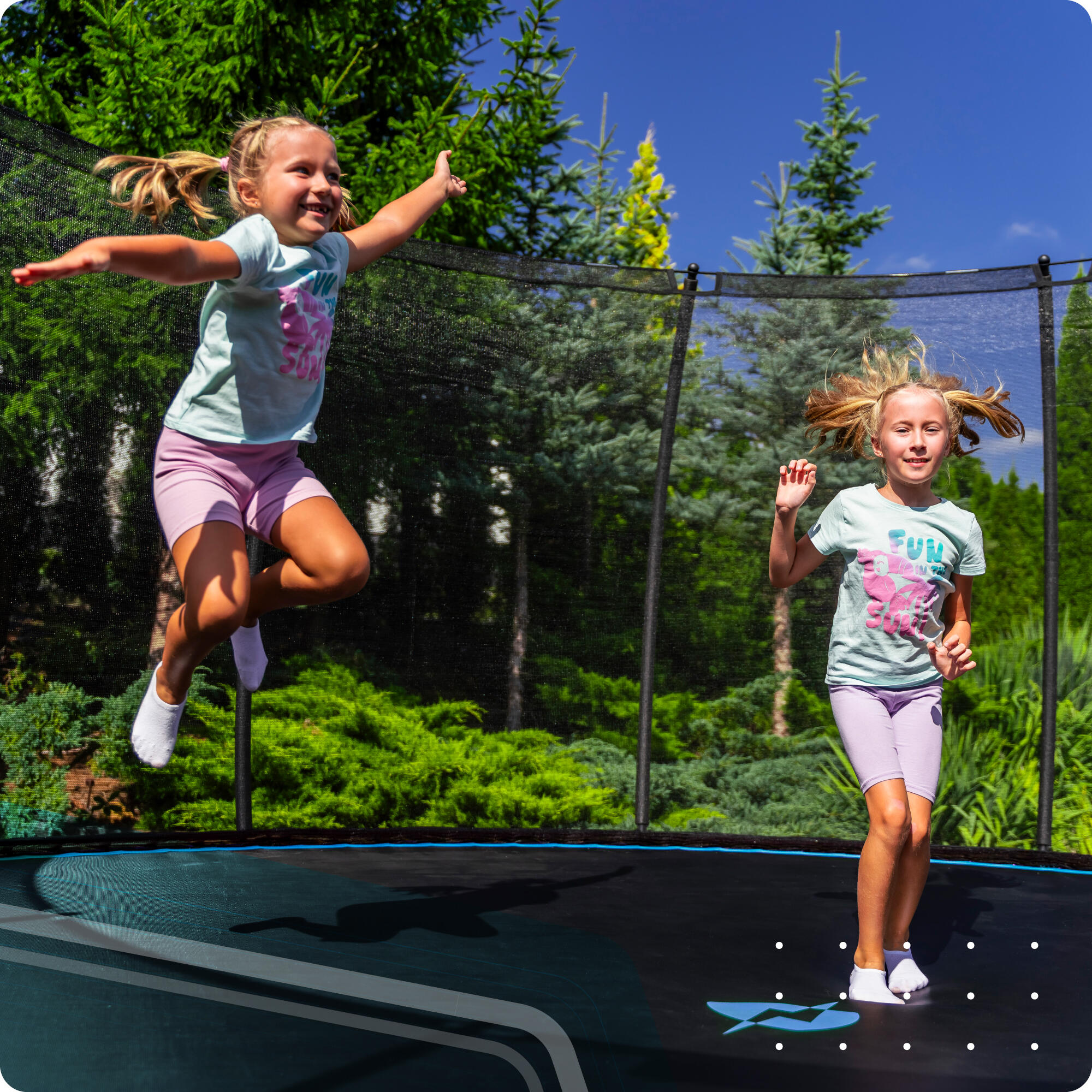 Trampoline de jardin pour enfants THUNDER INSIDE ULTRA 16FT 488CM bleu 4/7