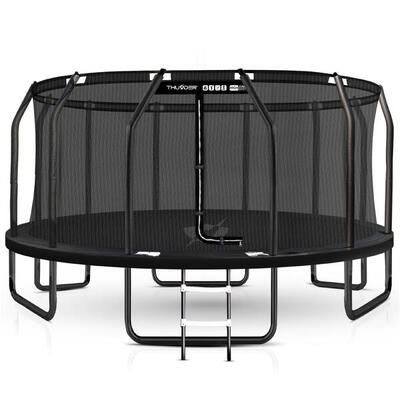 Trampoline voor kinderen voor in de tuin thunder inside elite 16ft 488cm zwart