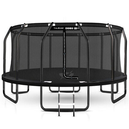 Trampoline de jardin pour enfants THUNDER INSIDE ELITE 16FT 488CM noir