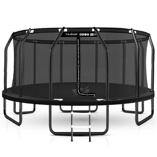 Trampoline de jardin pour enfants THUNDER INSIDE ELITE 16FT 488CM noir