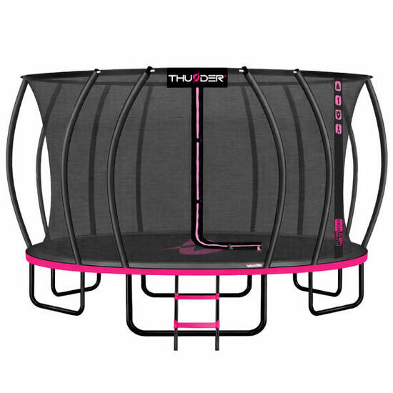 Trampoline de jardin pour enfants THUNDER INSIDE ULTRA 16FT 488CM rose
